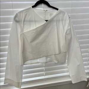 Solace London Asymmetrical White Blouse